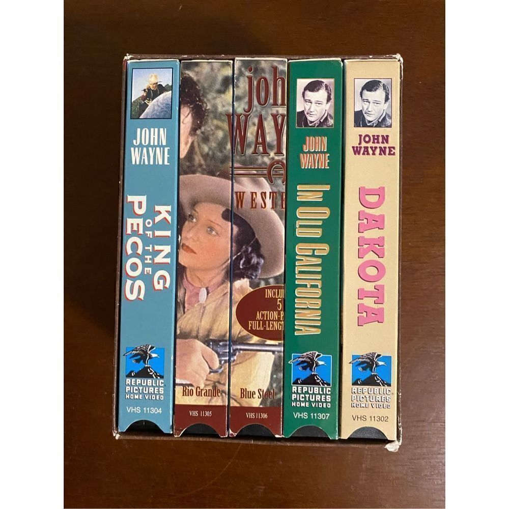 John Wayne set of 5
Vhs tapes